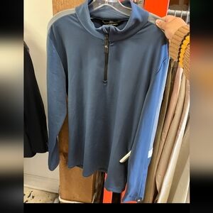 Men's Zip-Up Sweater in Blue